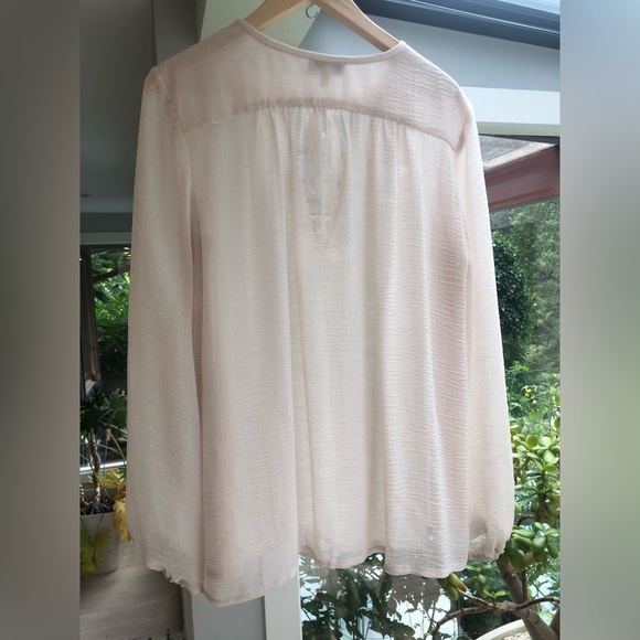 Babaton sheer blouse. Size M - Picture 2 of 4
